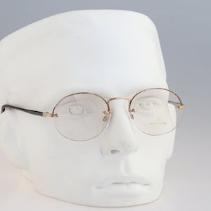 Rodenstock R 0841 D, Vintage 90s gold and tortoise semi rimless round eyeglasses frames men & women /NOS
