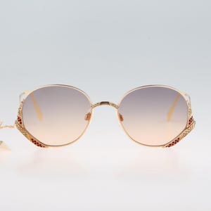 Lunettes Vintage Yabi Spirit Dame 412 - Monture Or/argent, Taille 48-18-140 - Neuf Vintage (NOS) Allemagne