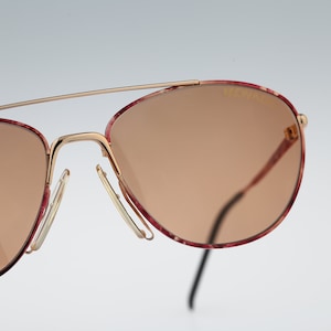 Movado by Carrera 5869 43, Vintage 80s tinted lenses gold & tortoise drop aviator sunglasses men and women NOS