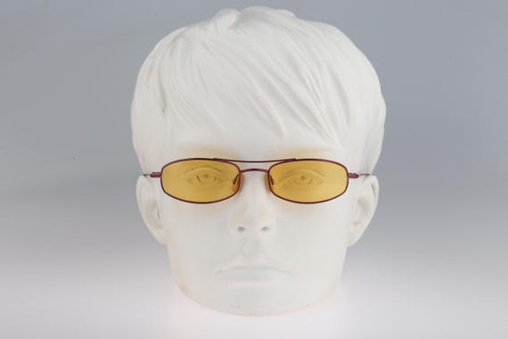 Fendi White & Amber Frame Sunglasses VTG FENDI FS 342R 264 AMBER LENS WHITE FRAME with SIDE LOGO  main image 4