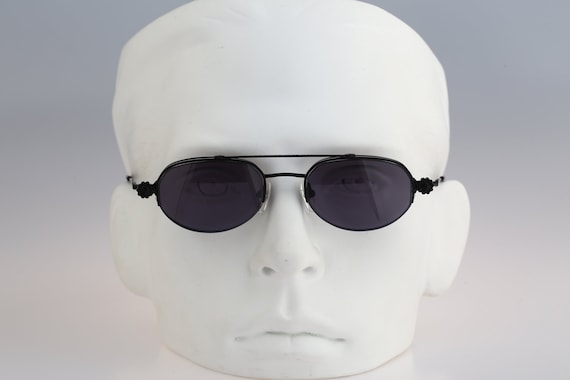 小物 jean paul gaultier glasses code Jean Paul Gaultier 56-7117, Vintage 90s Black Small Hexagon