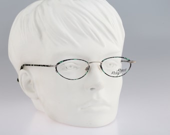 Robert Rudger 1710 224 F3, Vintage 90s colorful small oval eyeglasses frames womens NOS