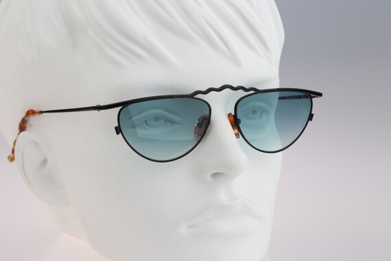 Robert Rudger 540 89, 90s tinted turquoise lenses… - image 2