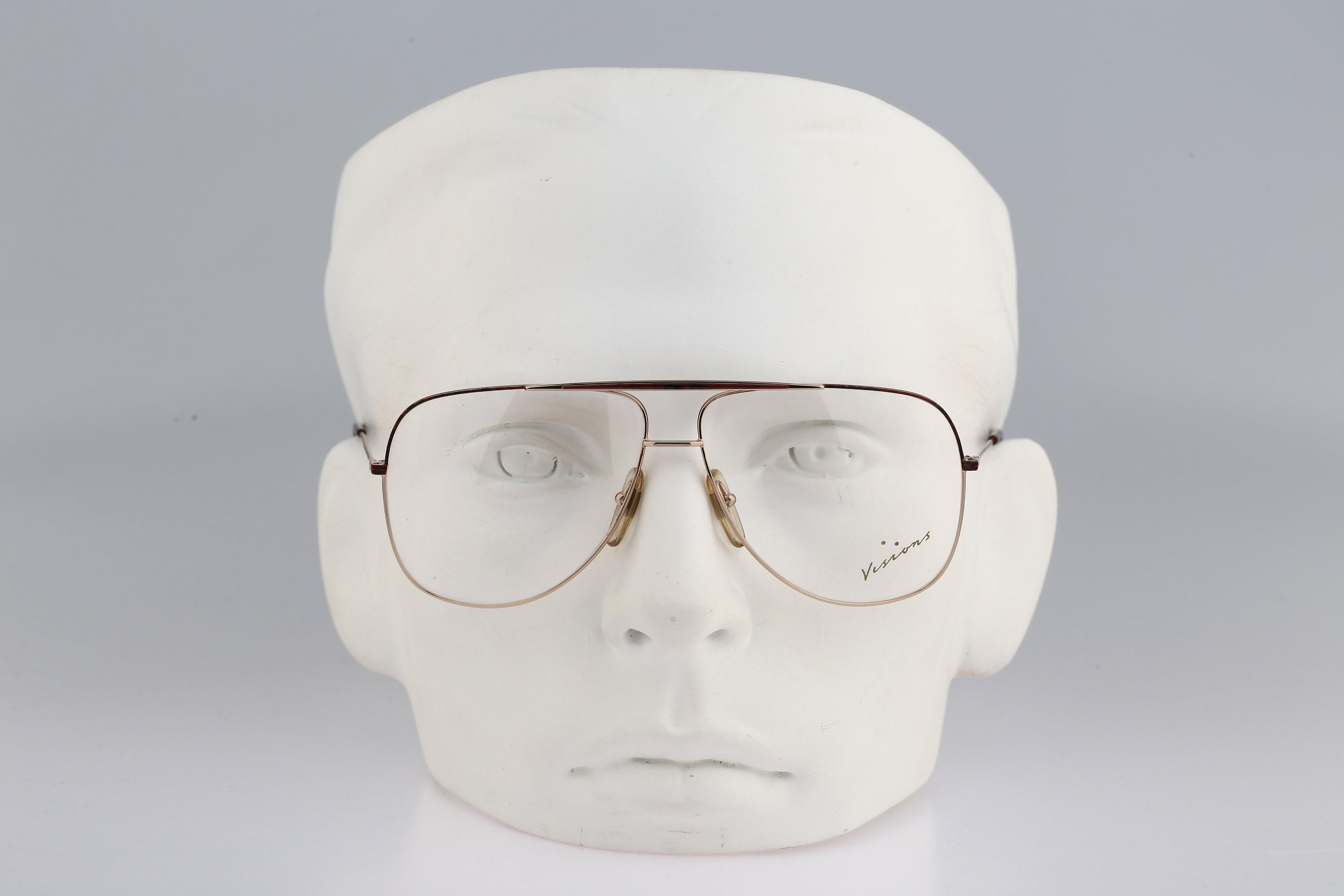 Visions Zenith 400, Vintage 80s Gold and Tortoise Browline Drop