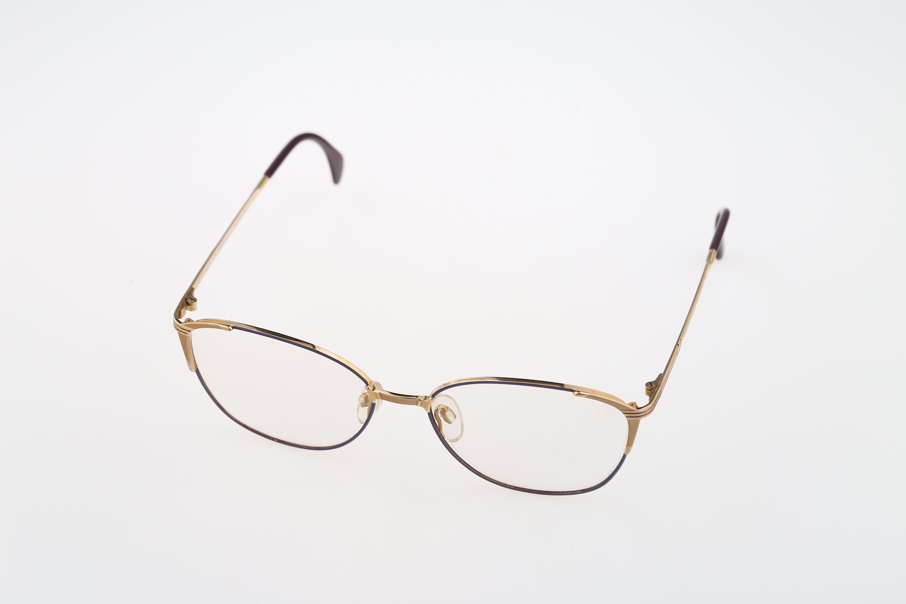 Silhouette M 6183 20 V 6053, Vintage 80s Purple and Gold Square