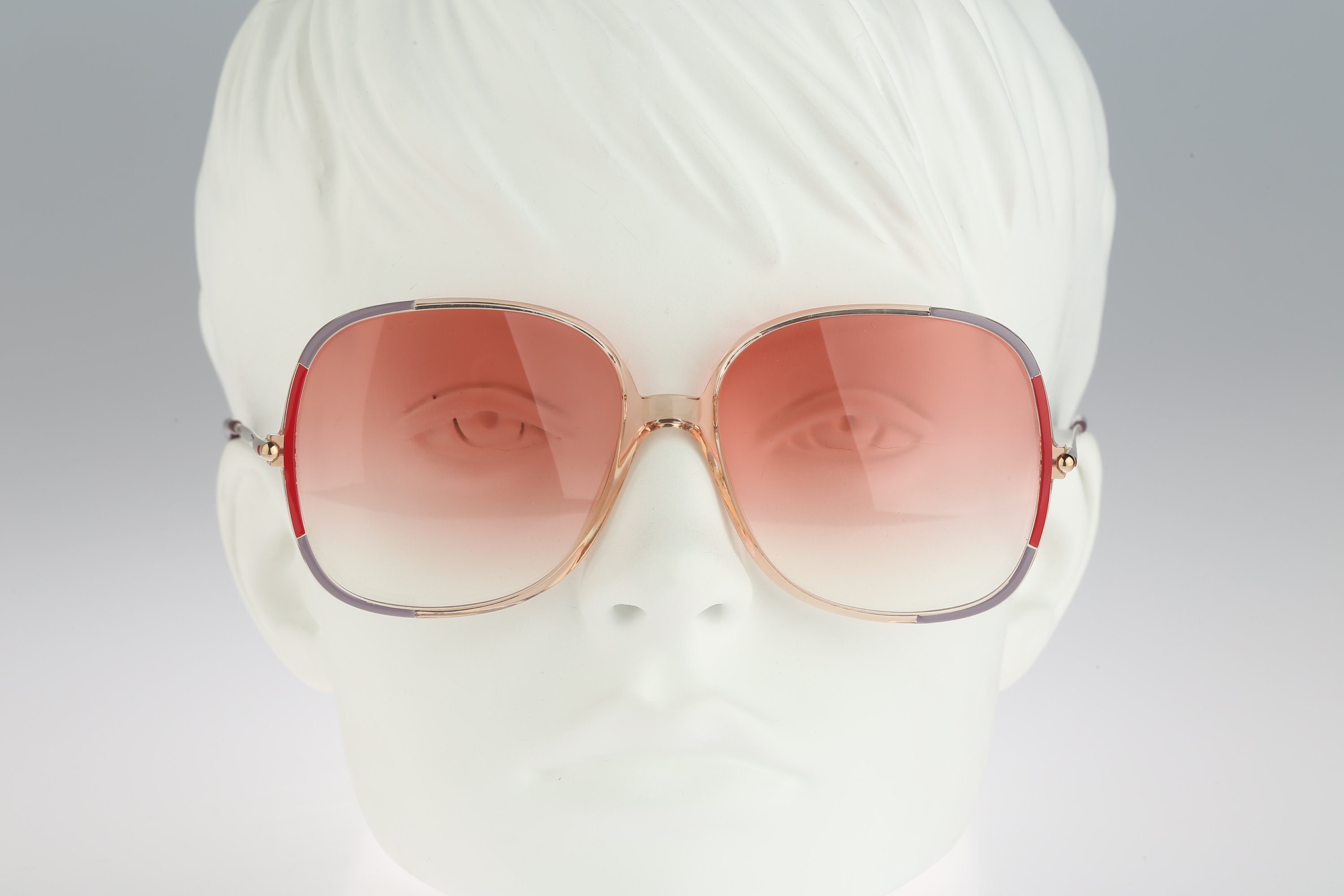 Silhouette M 1202 /20 C 5557, Vintage 80s Tinted Pink Lenses 