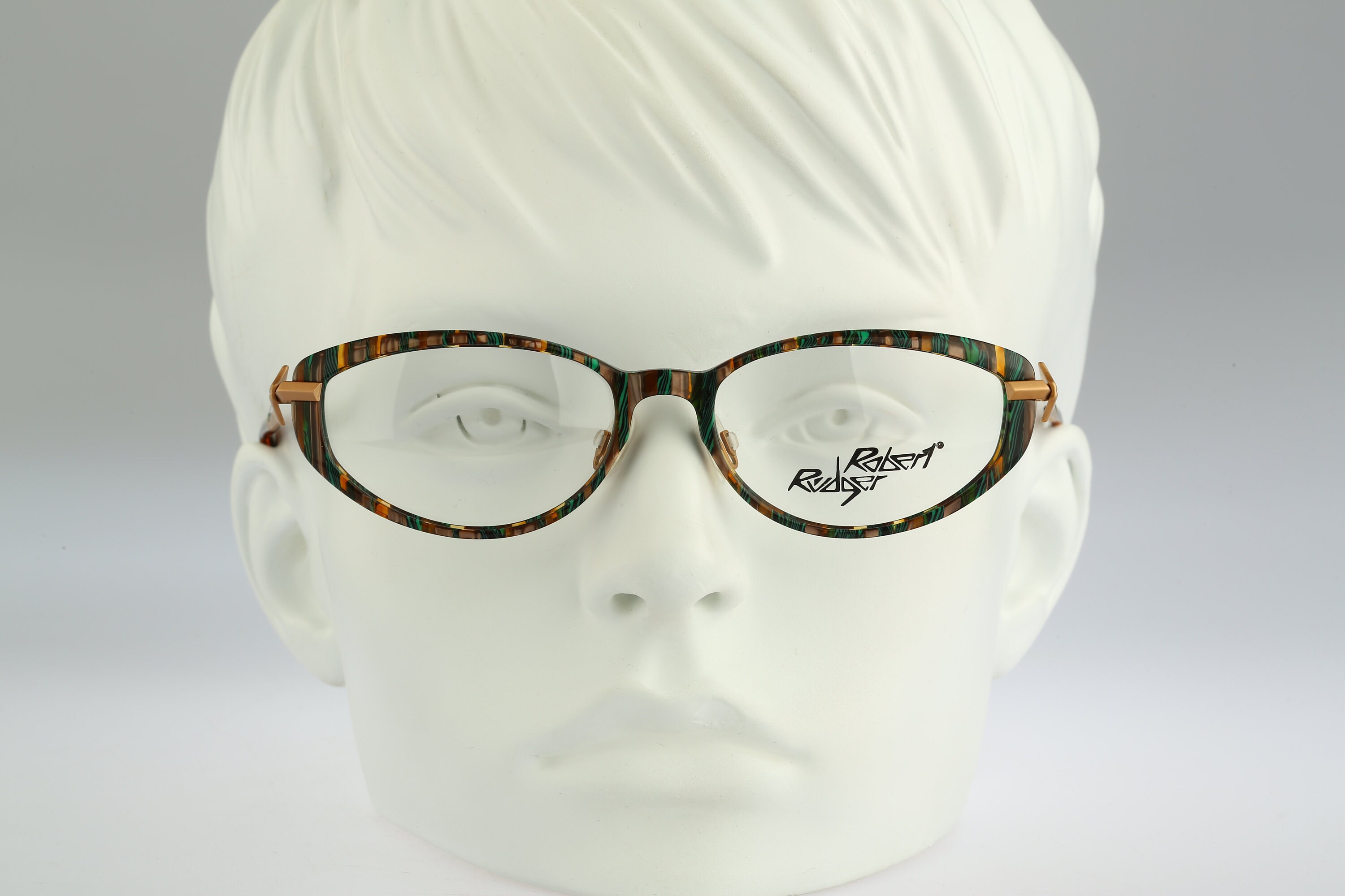 Monture De Lunettes Robert Rüdger Ovale Noire - Modèle 2695 010-00, Titane/plastique, Unisexe