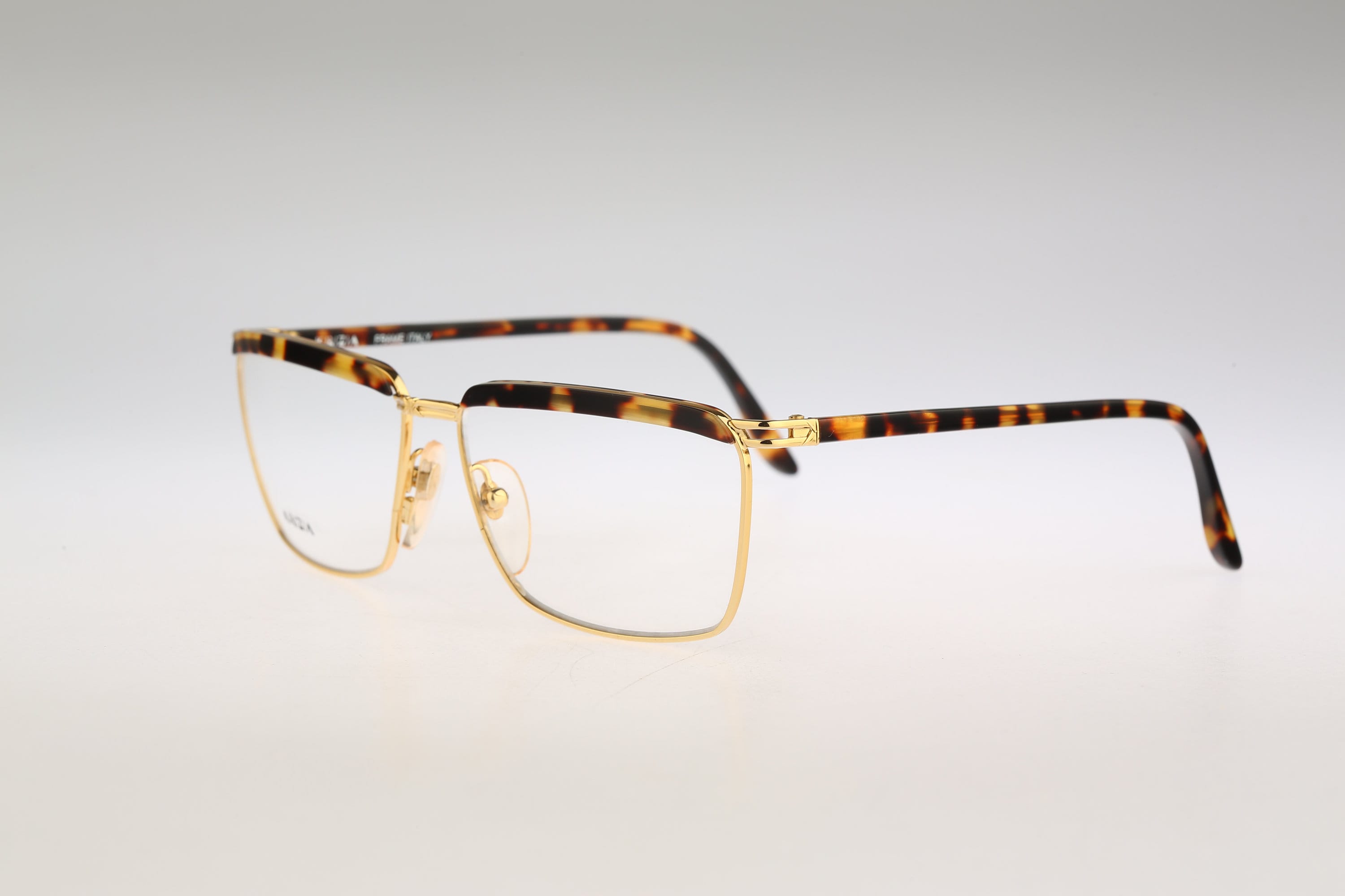 Krizia K 81 961, Vintage 90s Gold & Tortoise Browline Unique 
