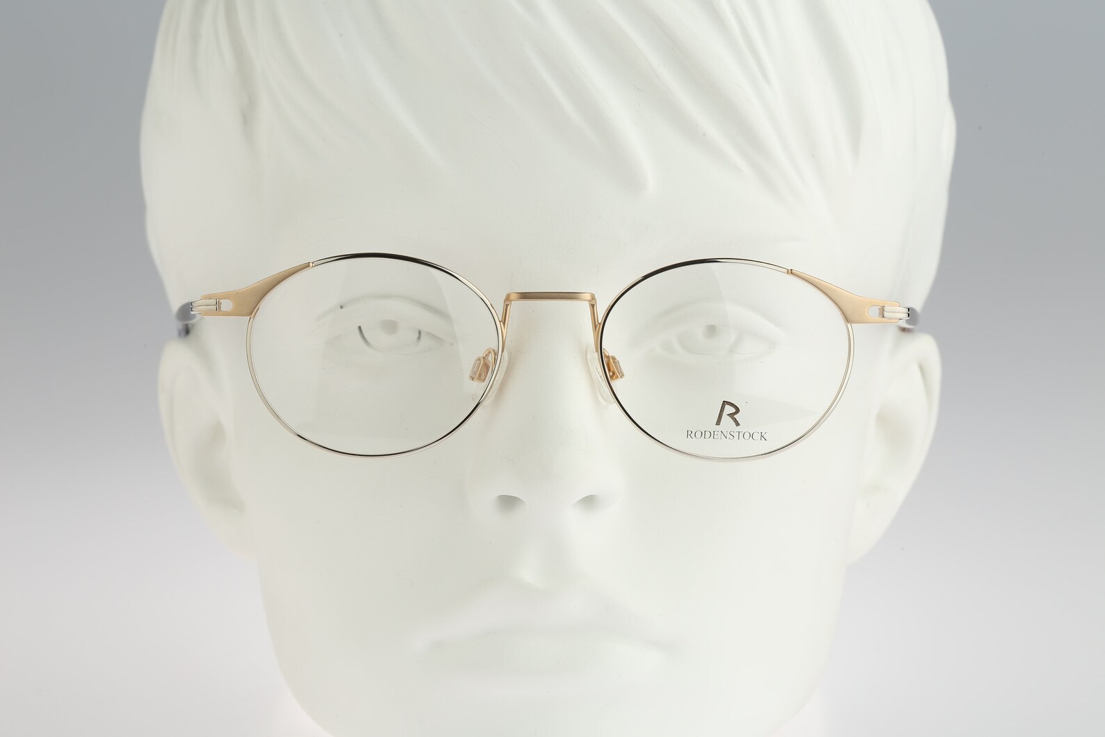 Rodenstock R 2426 D, Vintage 90s Gold & Silver Unique Small Oval ...