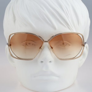 Christian Dior 2499 41, Vintage 80s tinted lenses iconic oversized wrap sunglasses women, NOS