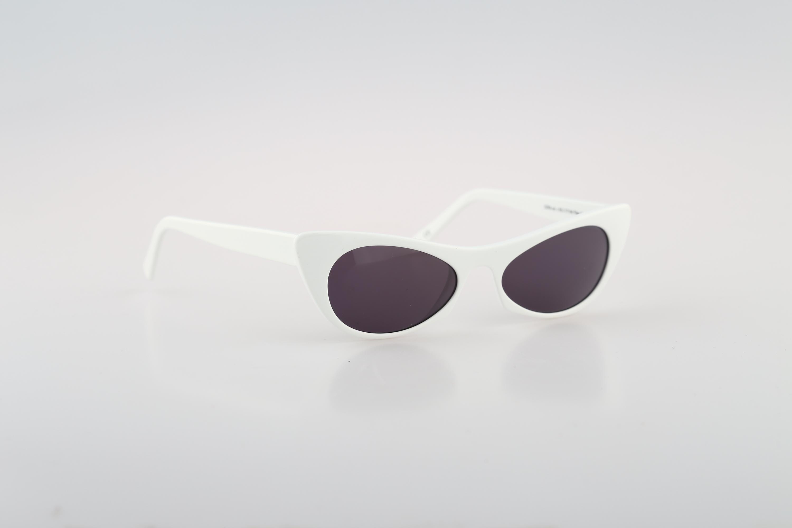 Andy Wolf Ezra Col.c 2000s White Rectangle Cat Eye Sunglasses - Etsy