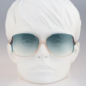 Silhouette M 1767 20 C 1888, Vintage 80s tinted lenses clear oversized square sunglasses women / NOS