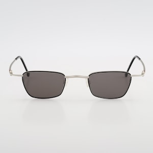 Joker 6800 010 22, Vintage 90s gray and black small square sunglasses men & women, NOS