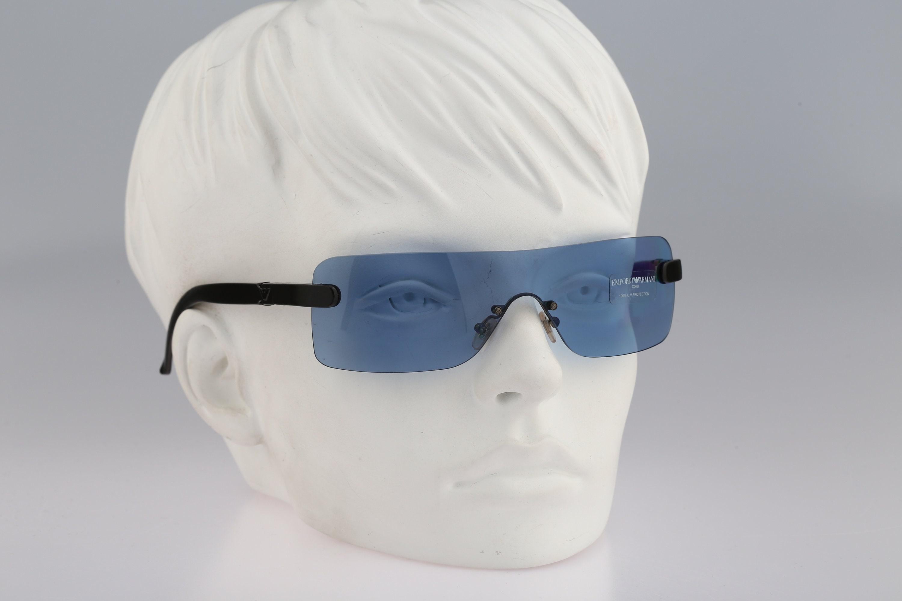 Emporio Armani 632 S 529, Vintage 2000's Tinted Blue Lenses