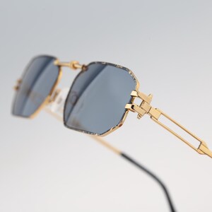 Golden Gate par Argenta 948 065, petites lunettes de soleil hexagonales grises et colorées vintage des années 90 pour hommes et femmes, NOS