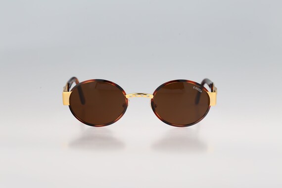 Egizia 19 01, Vintage 90s Gold and Tortoise Circle Round  display picture 1
