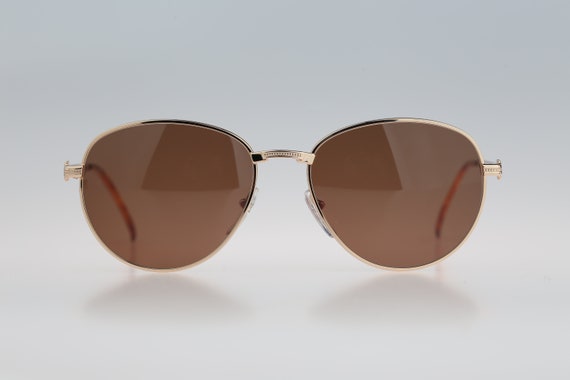 Round sunglasses, Raffaella Curiel 36 1A7, Vintag… - image 3