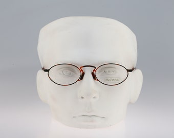 Marc O'Polo von Metzler 3313 816, Vintage 90er Jahre bunte einzigartige ovale Brillengestelle Herren & Damen NOS