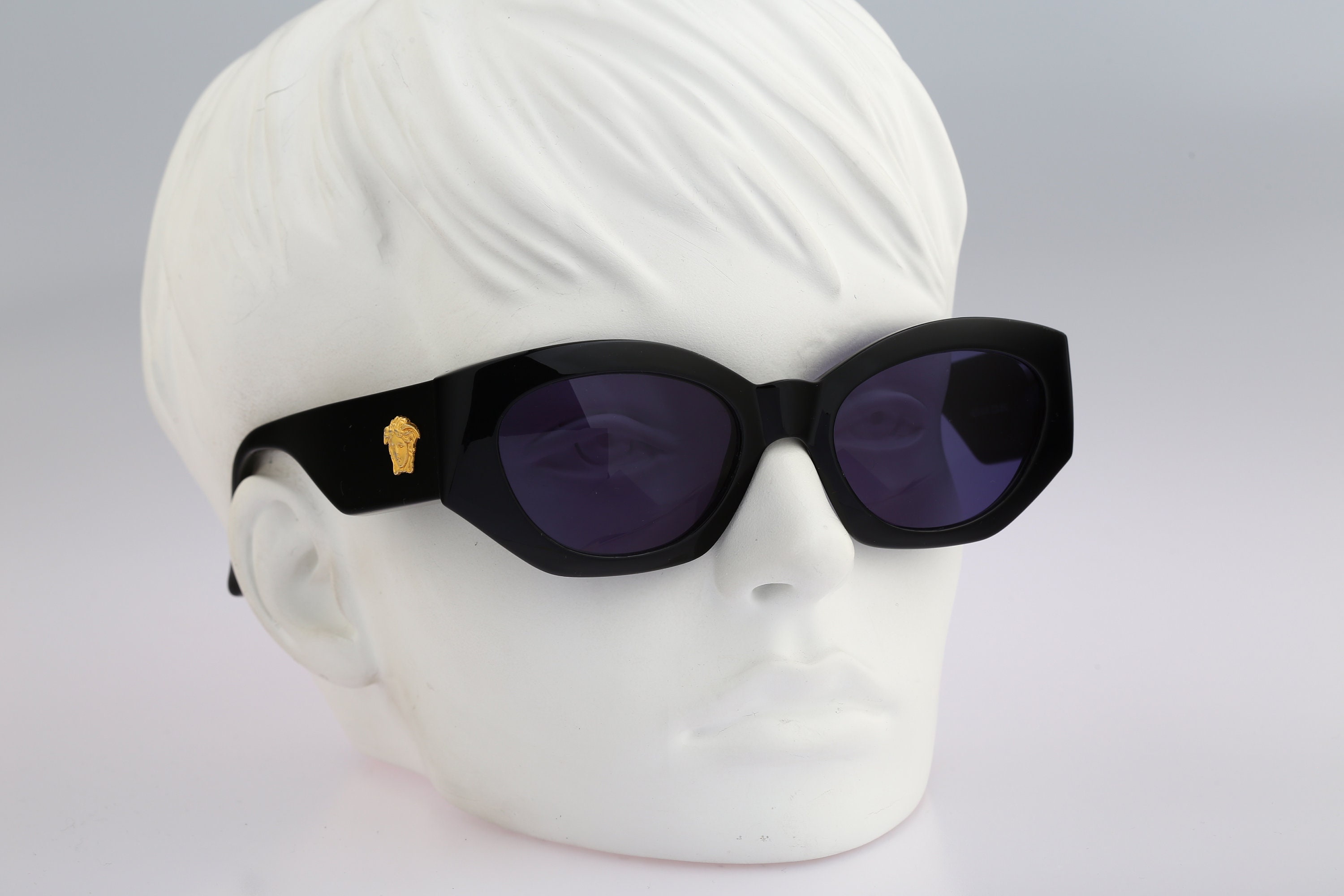 Gianni Versace 420 852 Medusa Head, Vintage 90s Angular Geometric