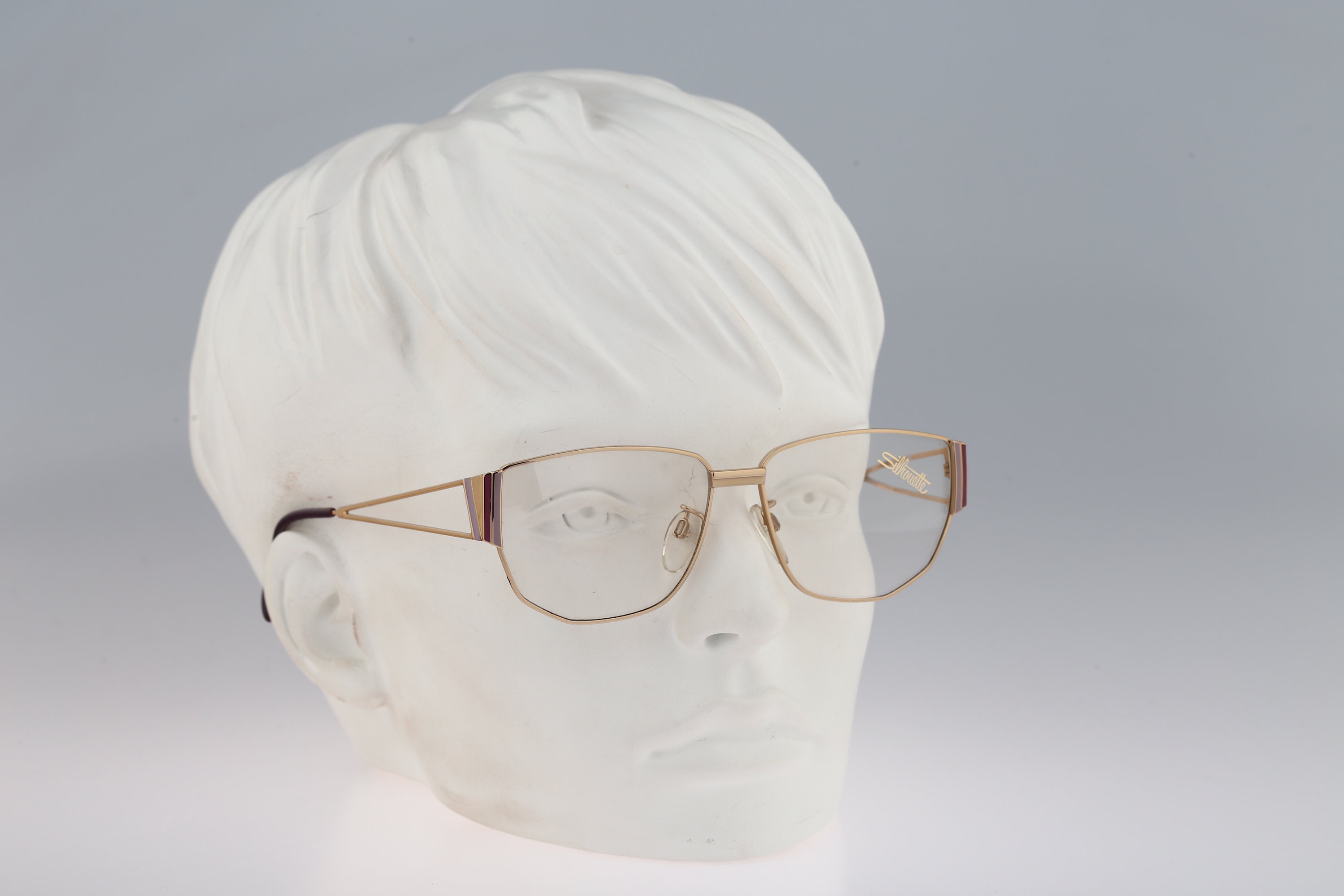 シルエットヴィンテージ　M6125 Silhouette M 6125 30 V 6052, Vintage 80s Gold Square