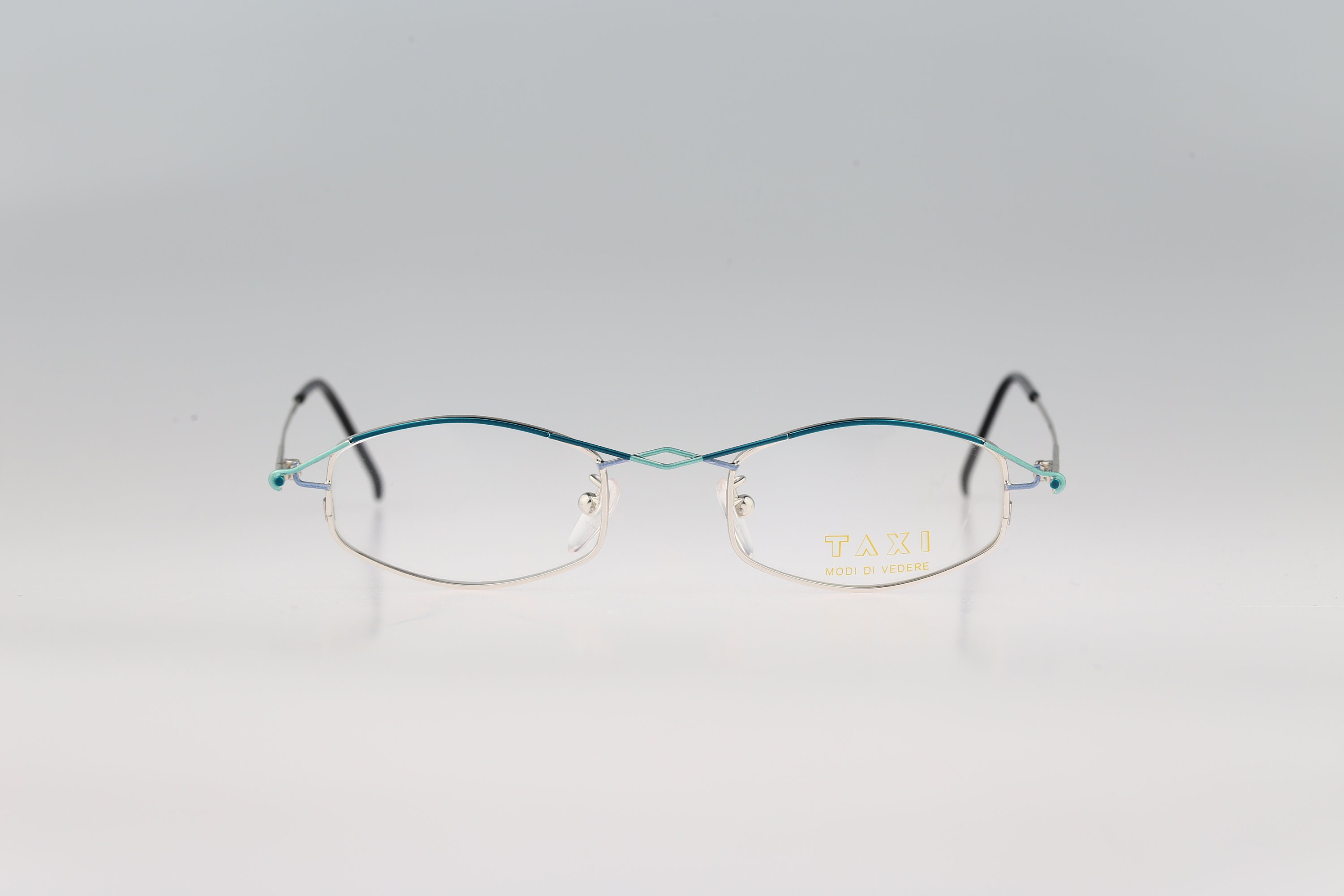 Taxi By Casanova SM 64 03, Vintage 90s unique small rectangle eyeglasses frames mens & womens NOS