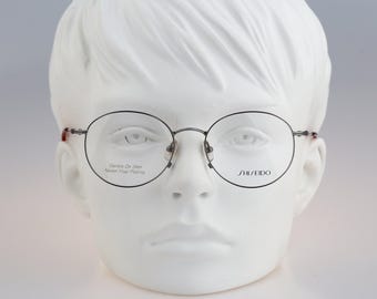 Shiseido 705 3, monturas de gafas redondas estilo panto vintage de los años 90 para mujer NOS