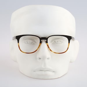 Andy Wolf 4500 Col.F, 2000s matte brown tortoise small square glasses frames mens and womens