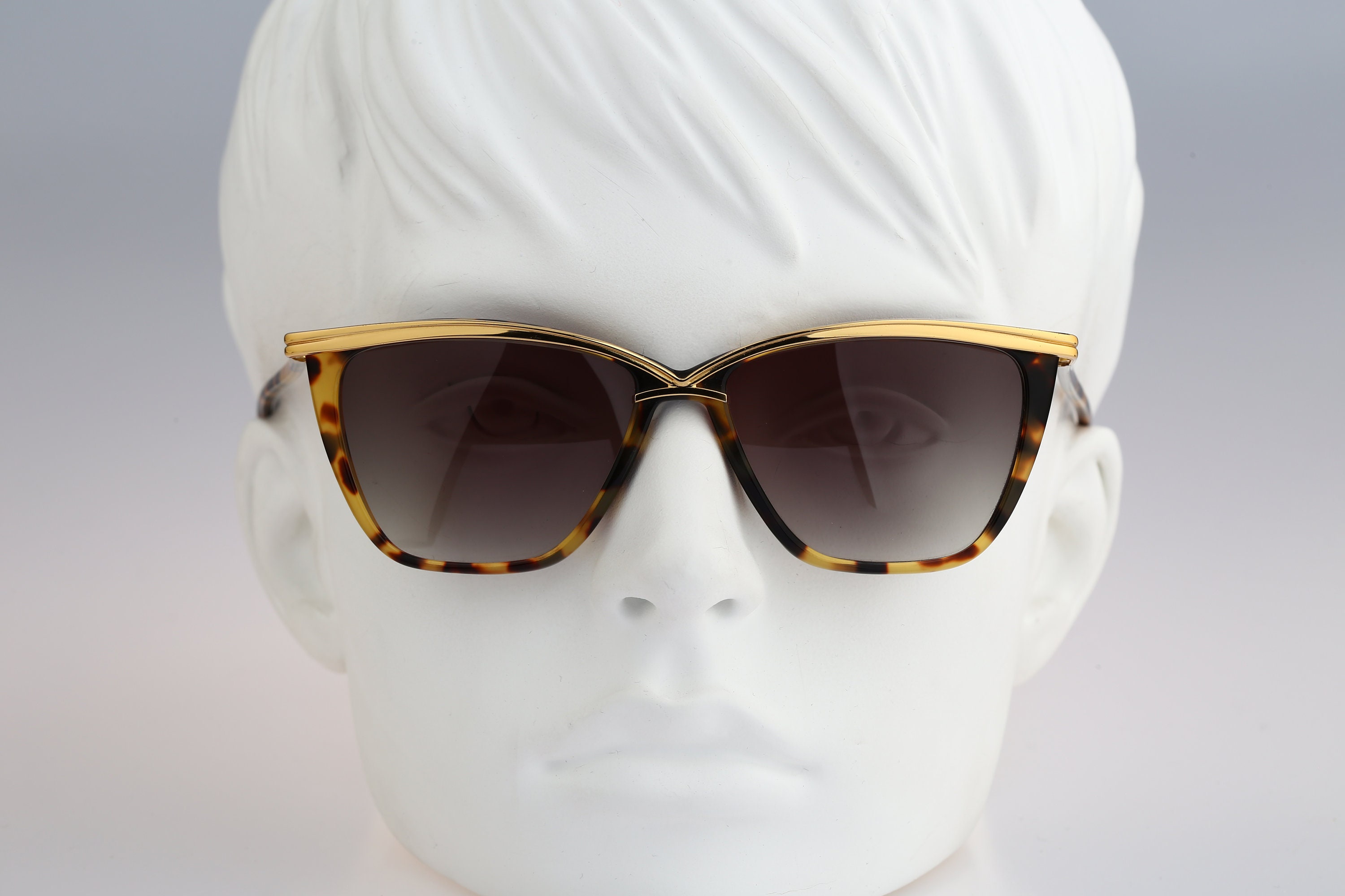 ANNE MARIE PERRIS ヴィンテージ ゴールド 眼鏡 アンマリー 金 Anne Marie Perris AM35, Vintage 80s Unique Gold & Tortoise