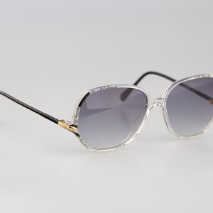Silhouette M 1813 20 C 2682, Vintage 80er Jahre getönte Türkise Linsen einzigartige klar Oversized Schmetterling Sonnenbrille Damen, NOS