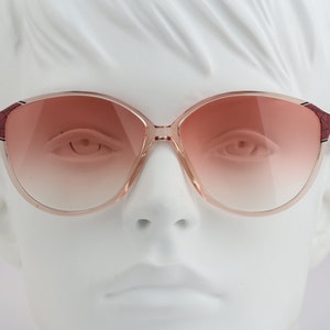 Silhouette M 1754 20 C 5558, Vintage 90s unique oversized clear cat eye sunglasses women, NOS image 2