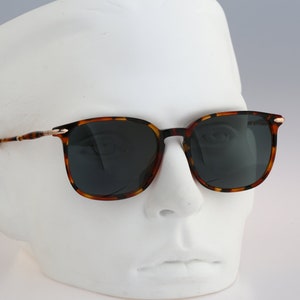Roy Tower Antigua TO, Vintage 90s unique tortoise square sunglasses men & women, NOS