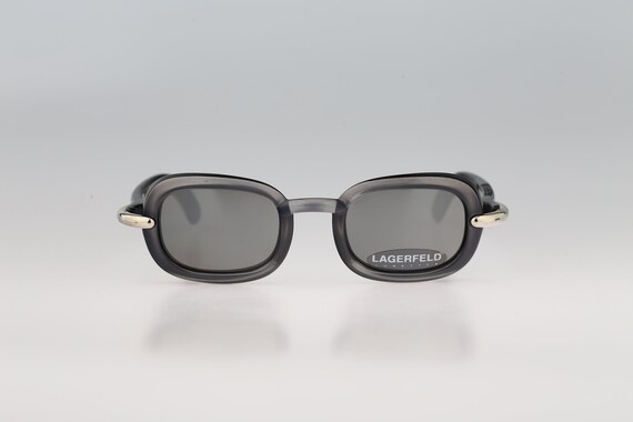 Lagerfeld 4117 31, Vintage 90s Silver Mirrored Lenses Unique  display picture 1