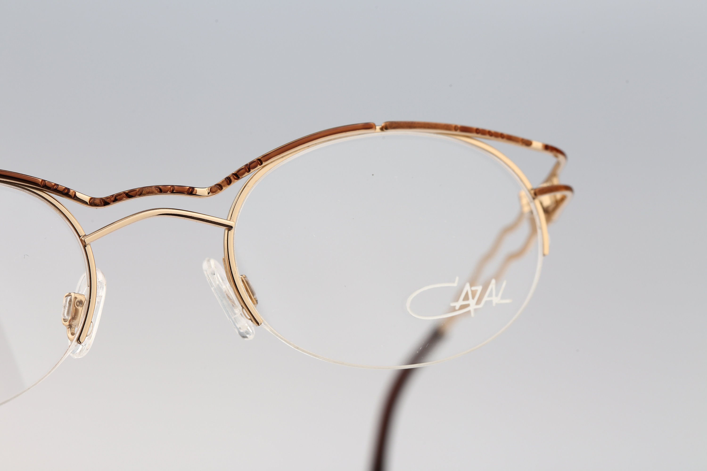 Vintage Metall Cazal randlose Brille Frames Made in Germany super 