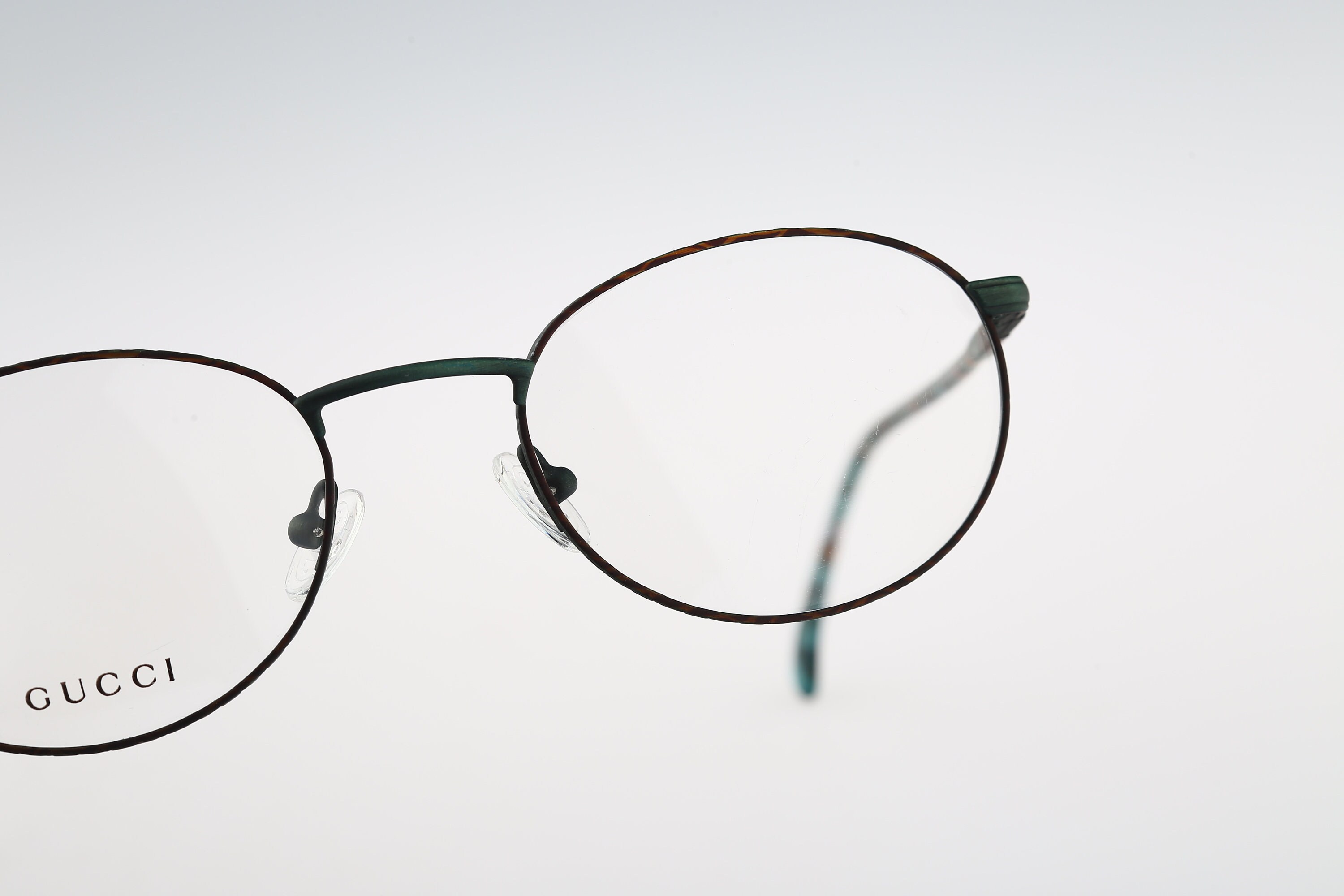 Gucci GG 1240 FB9, Vintage 90s Tortoise Oval Eyeglasses Frames