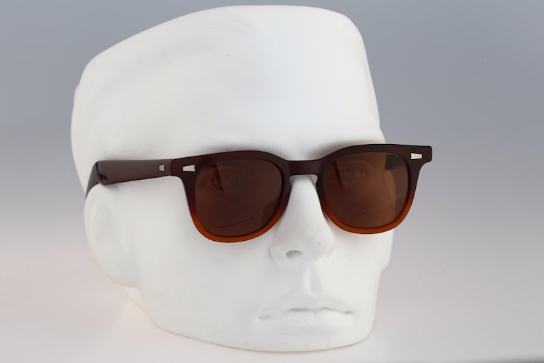 Bolle Sunrock, vintage tweekleurige vierkante wayfarer-zonnebril uit jaren 90 heren en dames, NOS afbeelding 1