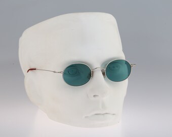 Joy 3354, Vintage 90s steampunk micro small circle round sunglasses mens &  women NOS