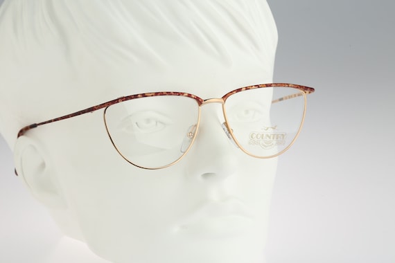 Country 122 05, Vintage 90s gold & tortoise browl… - image 1