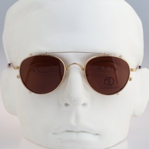Alain Delon 3305 Vintage 90s Gold Round Panto Eyeglasses & - Etsy
