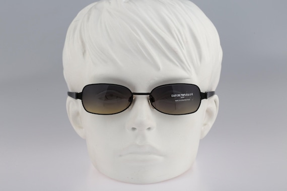 Emporio Armani 129 S 706 16, Vintage 90s Black Slim Small
