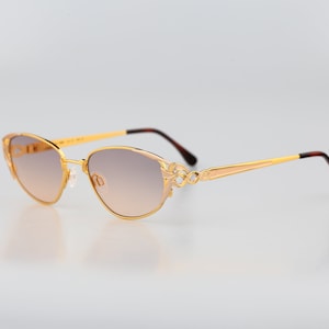 Diva 5068 74, occhiali da sole vintage anni &#39;90 con lenti rosa sfumate, occhiali da sole da donna unici in stile vittoriano, NOS