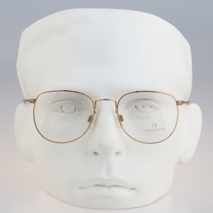 Rodenstock Young Look 273 GM A, Vintage 90s gold panto round eyeglasses frames men & women /NOS