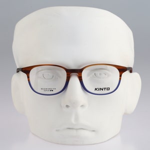 Kinto 4110 J44, Vintage 2000s blue & tortoise wayfarer eyeglasses frames mens AND womens NOS