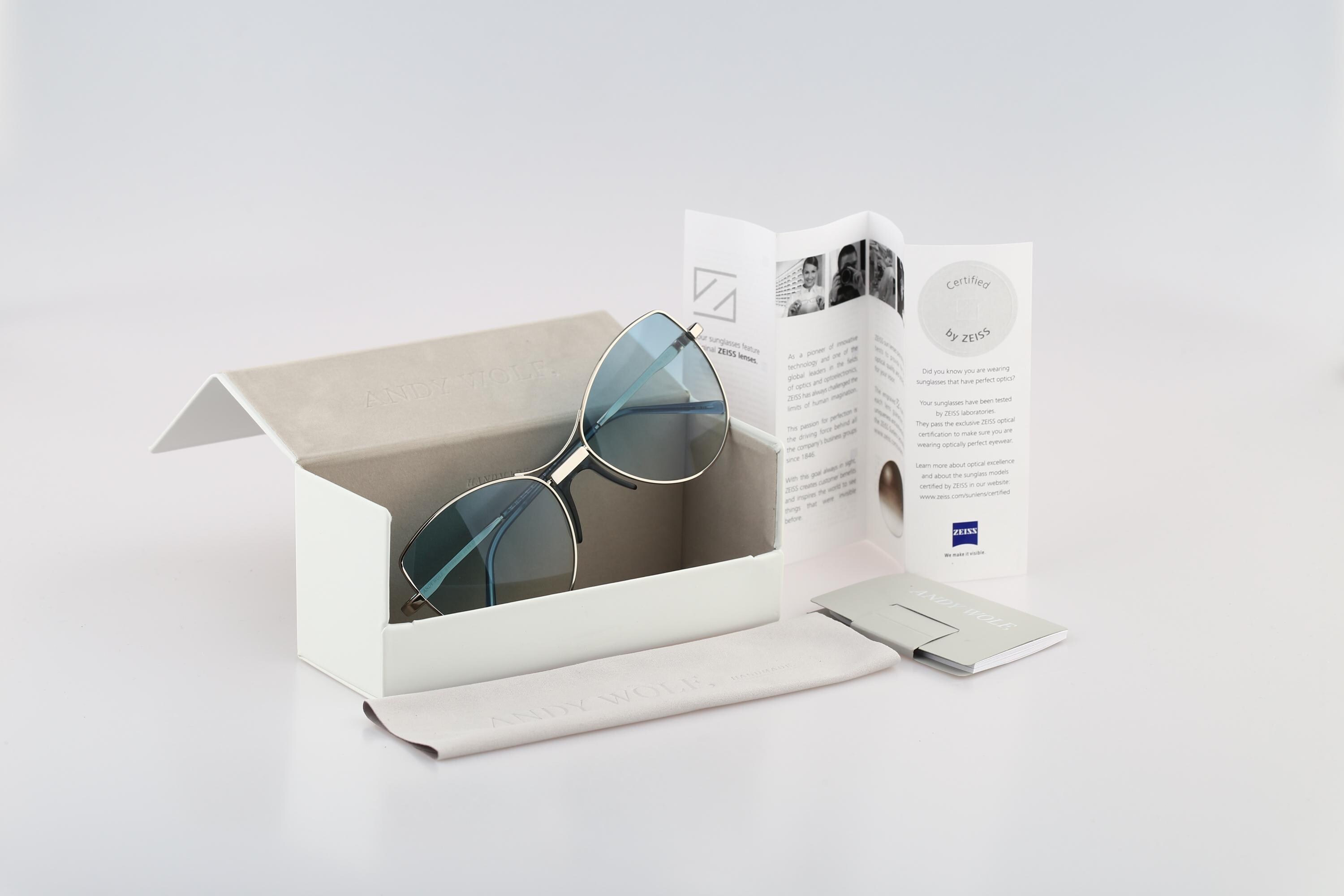 Andy Wolf Nimah Col. E 2000s Tinted Blue Lenses Silver  display picture 3