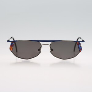Coconuts 3346 003, gafas de sol estilo aviador vintage de los años 90 con forma de hexágono pequeño y colorido, para hombre y mujer, NOS