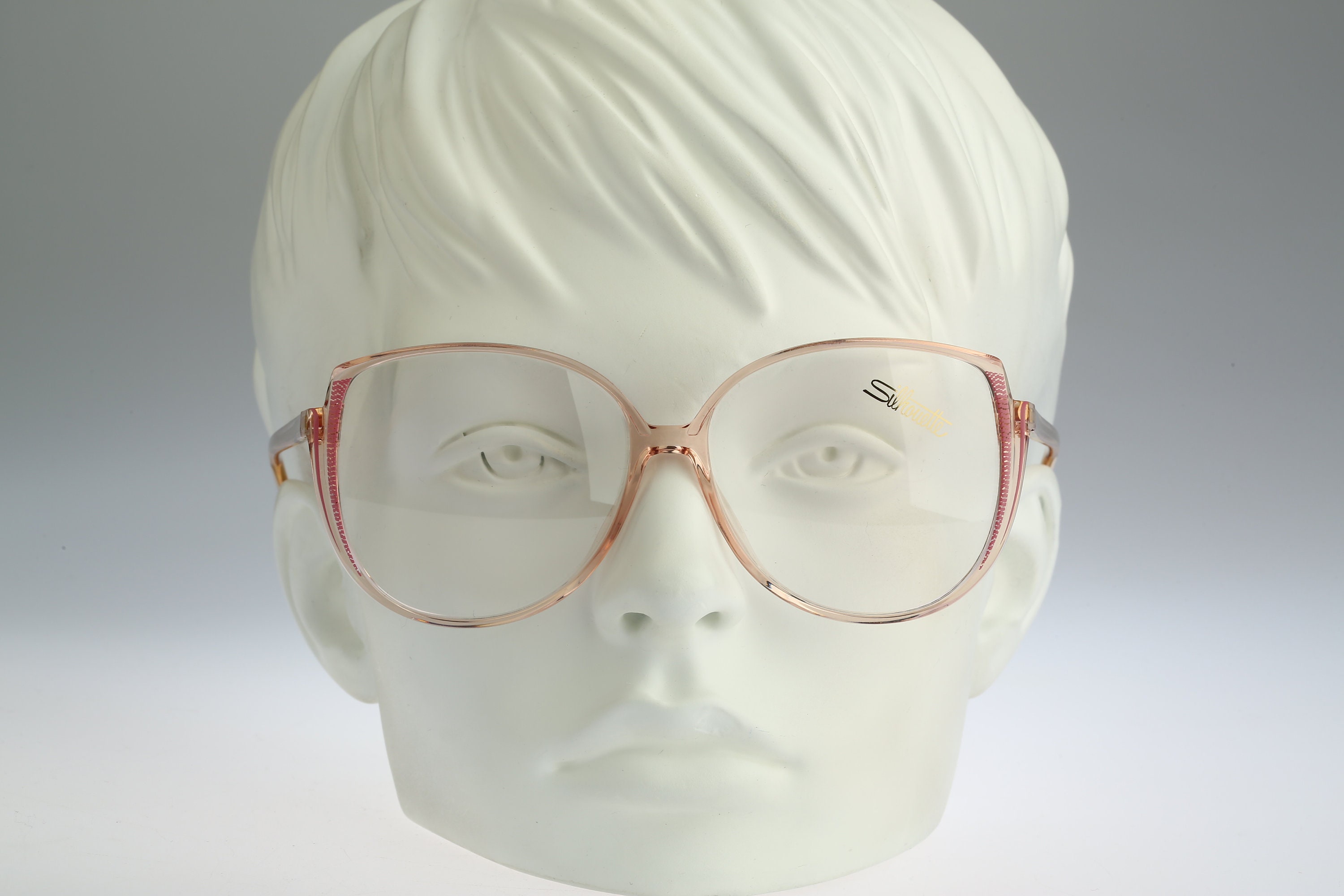 Silhouette M 1145 V 1534, Vintage 80s Clear Large Oversized
