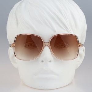 Silhouette M 1712 20 C 1429, Vintage 80s oversized clear butterfly sunglasses women, NOS
