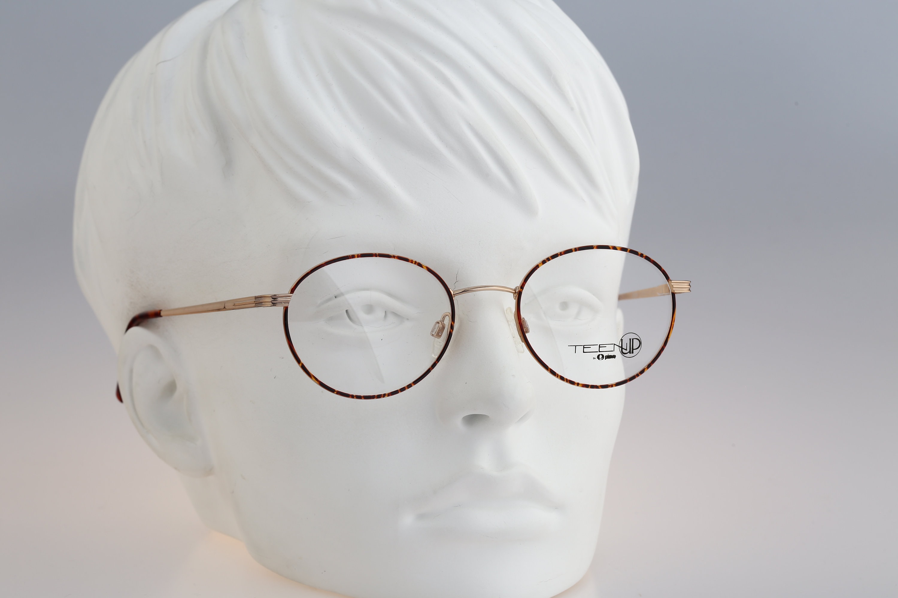 Teen up Piave 1374 1R 1, Vintage 90s Gold and Tortoise Panto