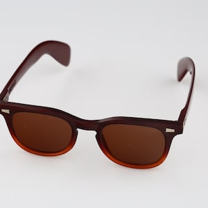 Bolle Sunrock, vintage tweekleurige vierkante wayfarer-zonnebril uit jaren 90 heren en dames, NOS afbeelding 8