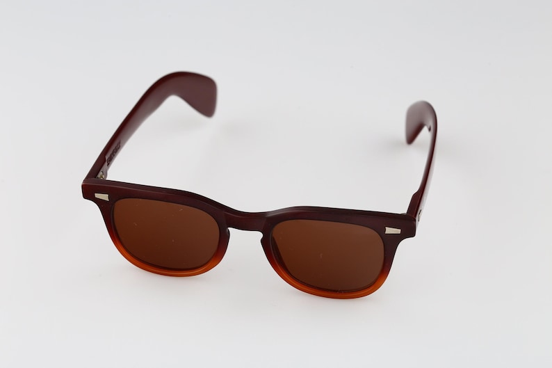 Bolle Sunrock, vintage tweekleurige vierkante wayfarer-zonnebril uit jaren 90 heren en dames, NOS afbeelding 8