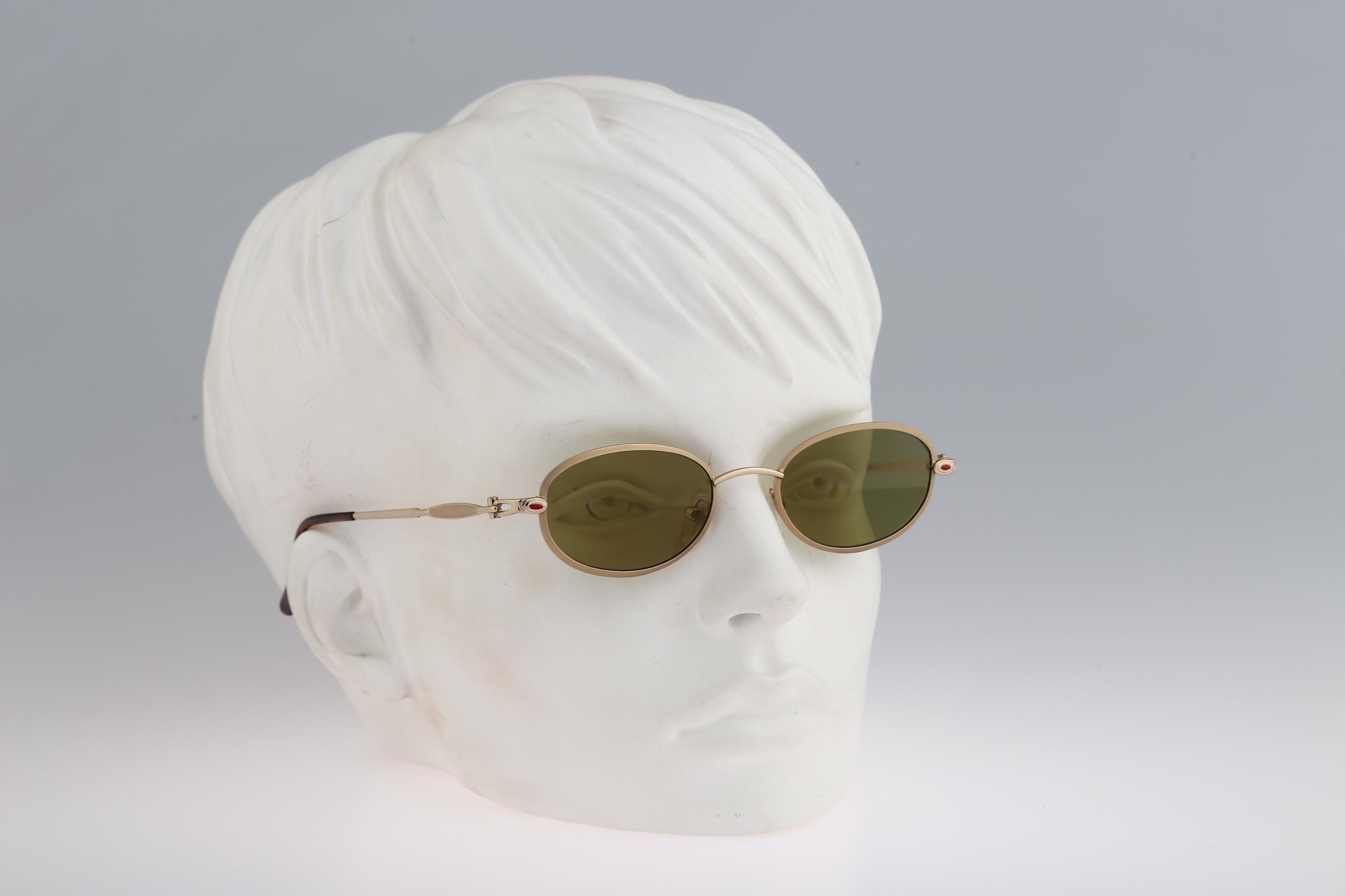 Fratelli Lozza Ladies Sunglass, Silver w/Green Lens Fratelli Lozza - Etsy main image 3